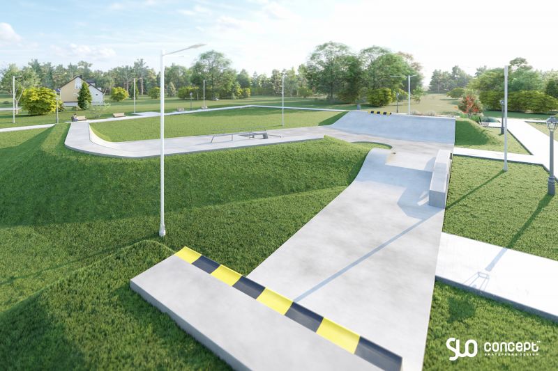 projekt skateparku slo concept