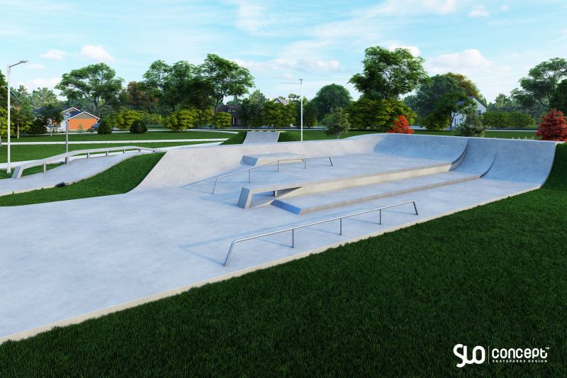 skatepark betonowy Ścinawa