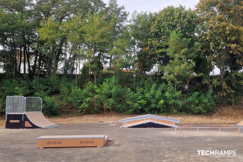 Drewniany skatepark - Park Baba, Trzemeszno 