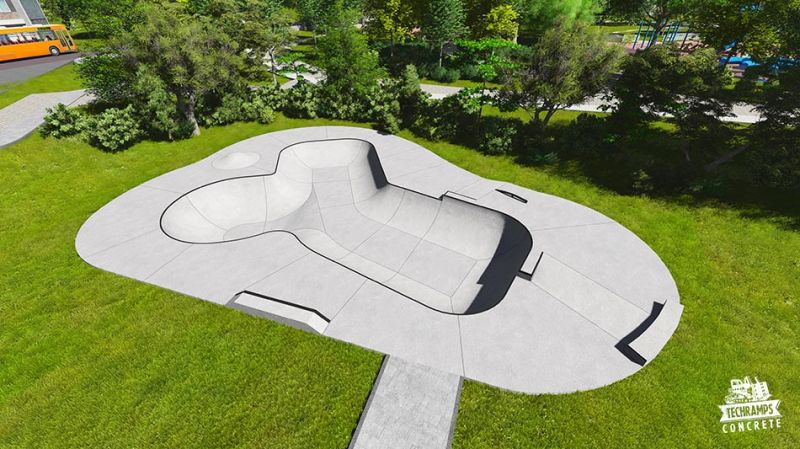 Przykładowy Skatepark Betonowy