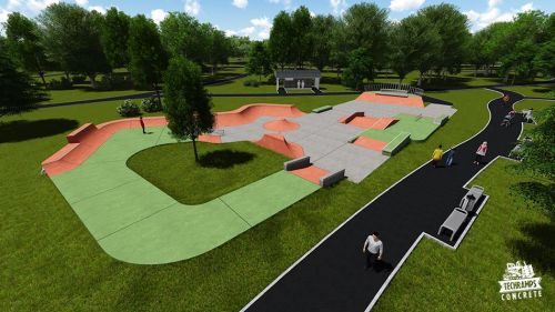 Przykładowy skatepark betonowy nr 081514