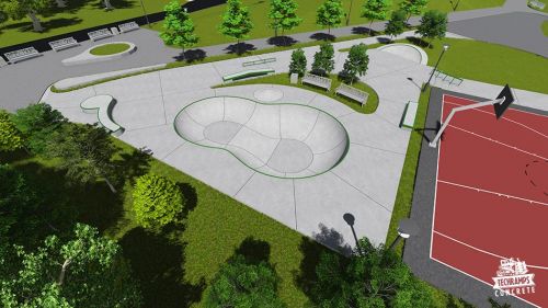 Przykładowy skatepark betonowy nr 101515