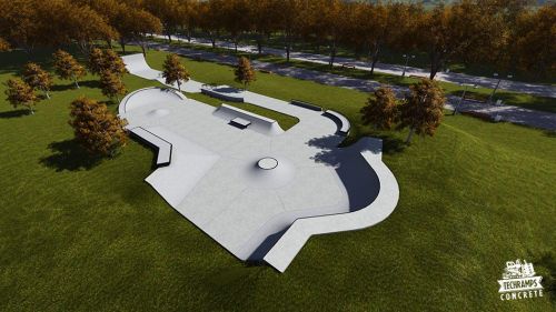 Przykładowy skatepark betonowy nr 652515