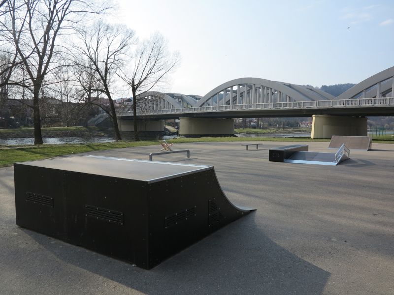 Quarter Pipe w skateparku w Krościenku nad Dunajcem