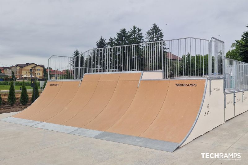 Quater Pipe - skatepark polietlenowy 