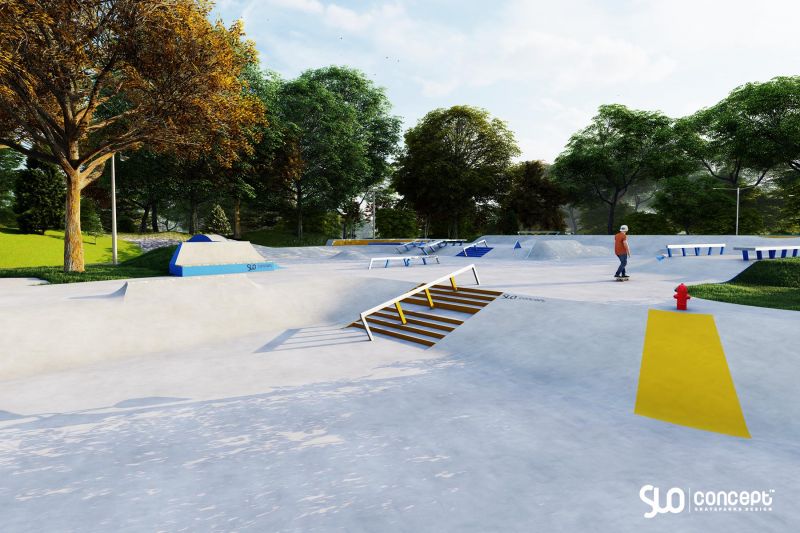 Projekt skateparku betonowego Rybnik