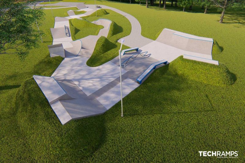 Skatepark en béton