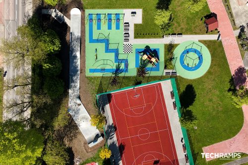 Skatepark at Elementary School 78 - Luczanowicka Street, Cracow.