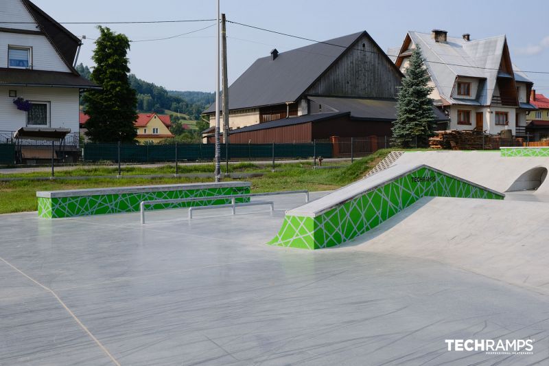 Skatepark betonowy - Bystra Podhalansk