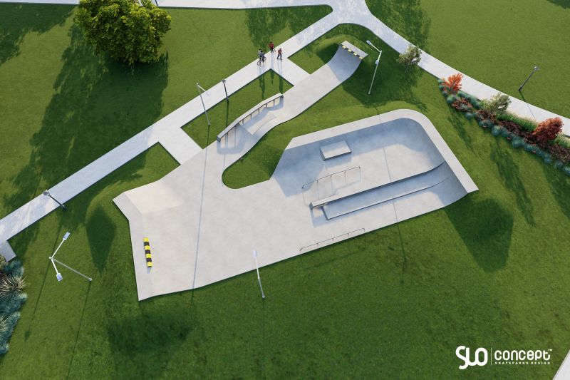 projekt skateparku slo concept