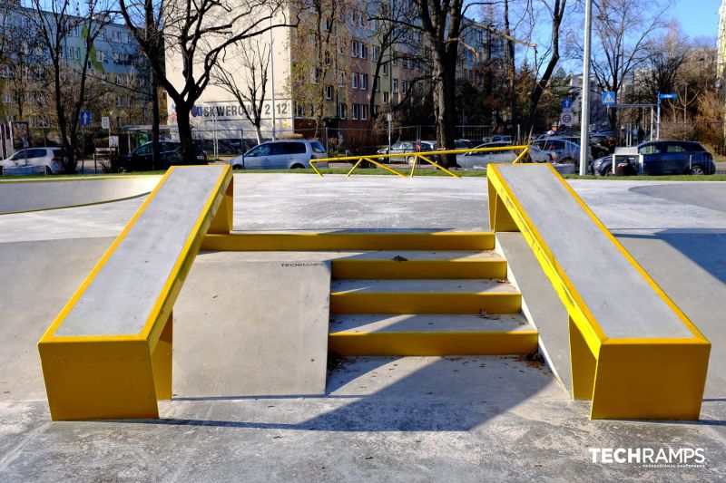 Skatepark betonowy Wrocław ul. Ślężna