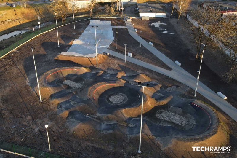 Concrete skatepark