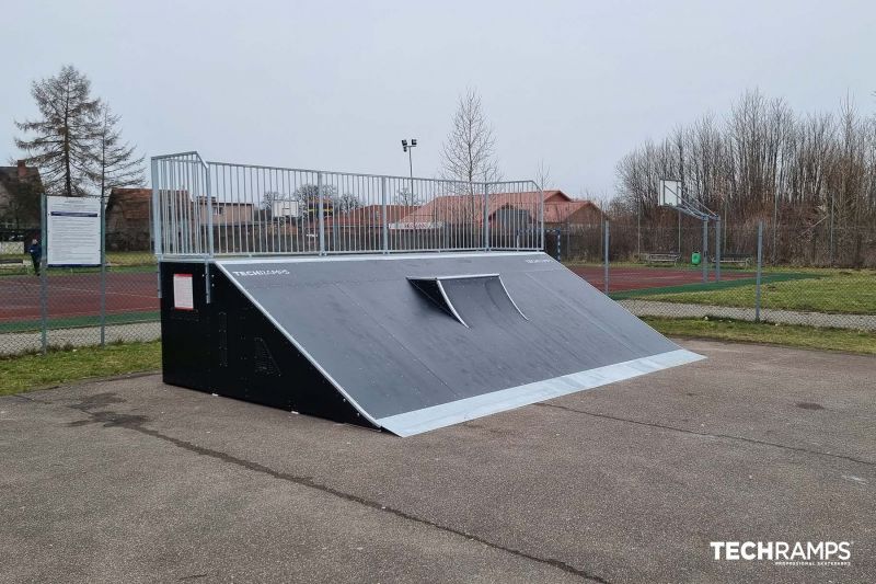 Wooden skatepark