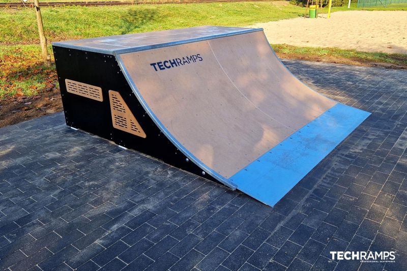 Wooden skate park