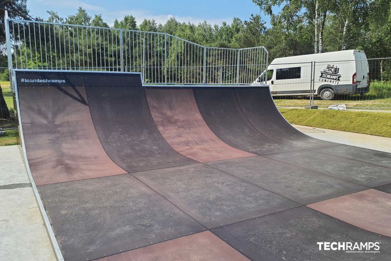 Drevený skatepark Techramps