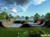 Skatepark na oceľovej konštrukcii