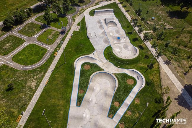 Skatepark og pumptrack i betong - Piekary Śląskie Skatepark og pumptrack i betong - Piekary Śląskie
