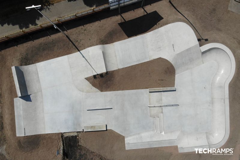 Betónový skatepark Techramps