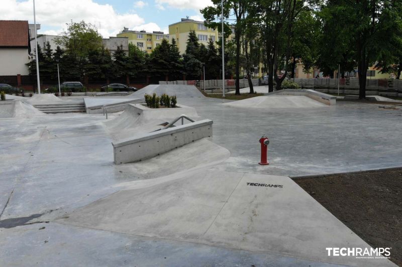 Skatepark betonowy Techramps