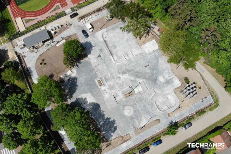 Techramps betong skatepark