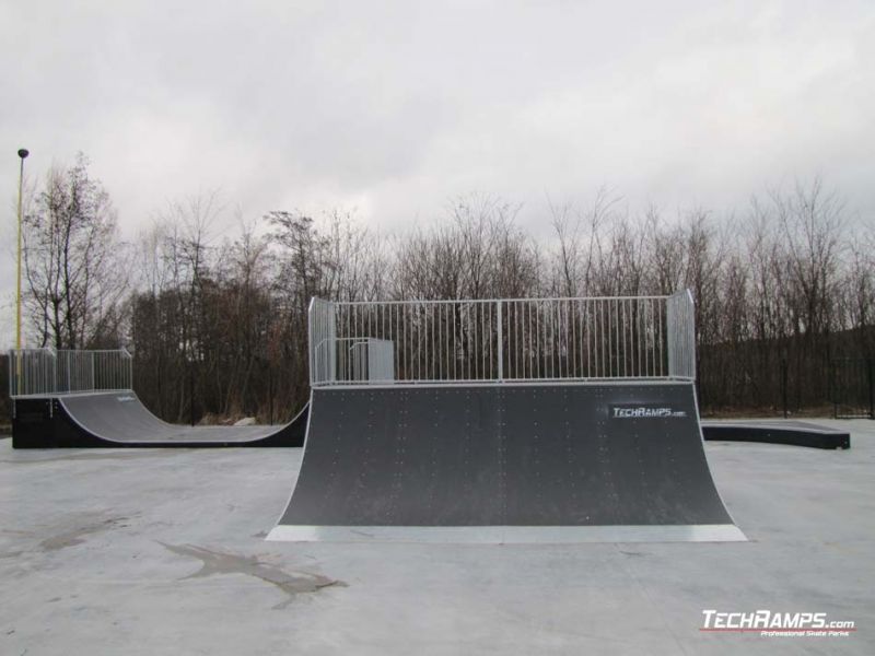 Skatepark Slesin Quarter pipe + Bank ramp