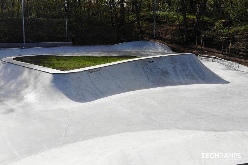 Concrete skatepark