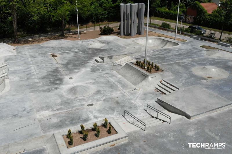 Techramps betong skatepark