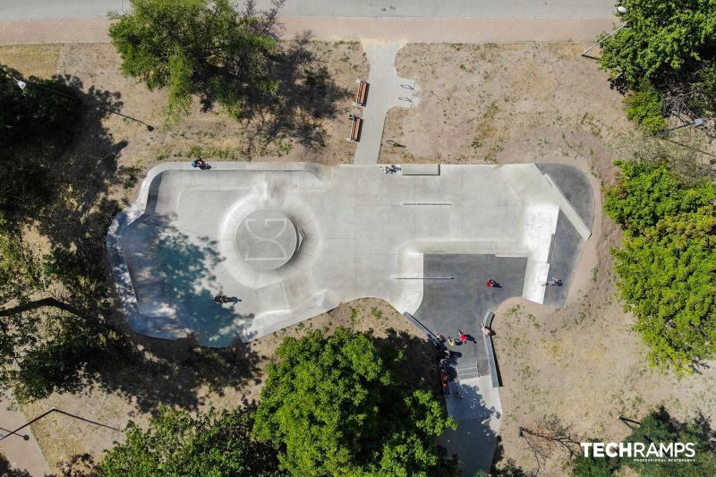 Concrete skatepark