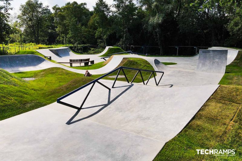 Concrete skatepark