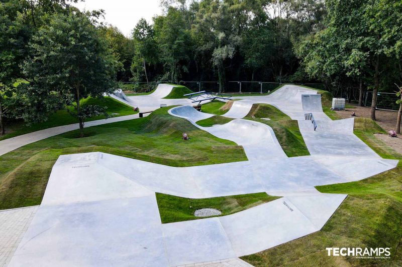 Concrete skatepark