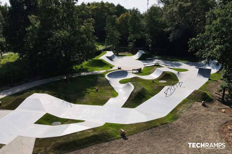 Concrete skatepark