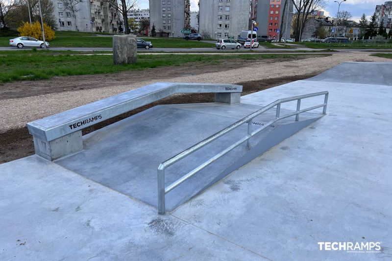 Concrete skatepark