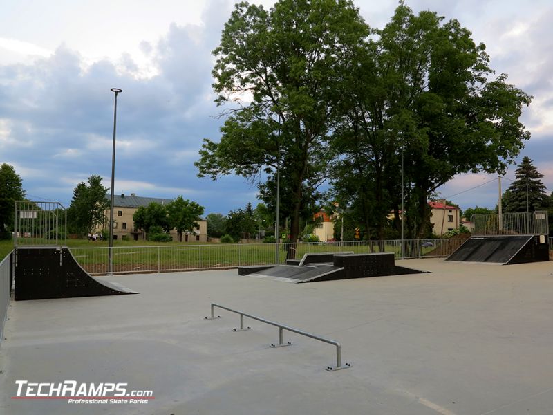 View on whole skatepark in Opatów