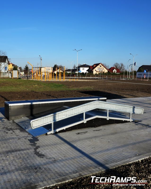 Broken rail on Szamotuly skatepark