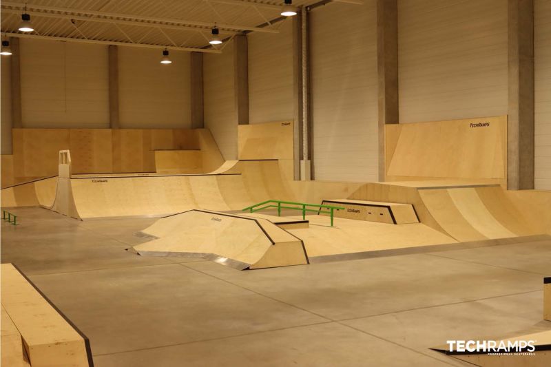 Indoor skatepark in Cracow