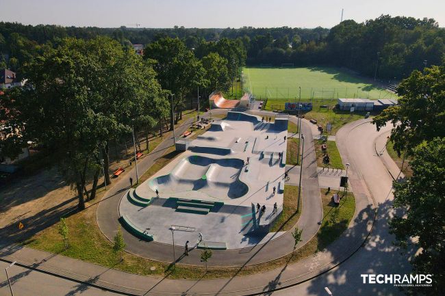 Zielonka - skatepark betonowy 