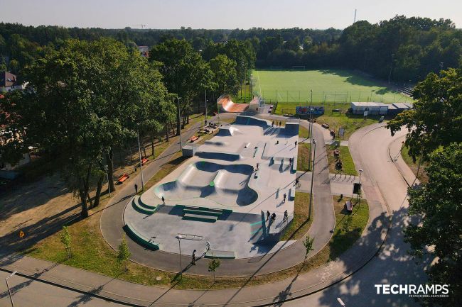 Zielonka - skatepark i betong Zielonka - skatepark i betong